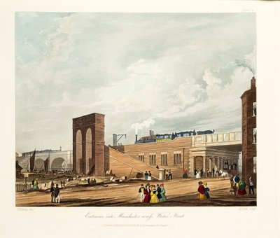 Ingresso a Manchester attraverso Water Street, 1831 da Thomas Talbot Bury